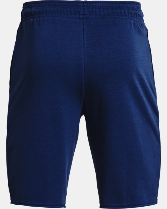Herren UA Rival Collegiate Shorts aus French Terry, Blue, pdpMainDesktop image number 6